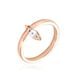 Bague Kenta Argent Rose Oxyde De Zirconium - Bagues breloque Femme | Marc Orian