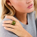 Bague Ga&iuml;a R&eacute;sine Vert - Bagues grosses Femme | Marc Orian