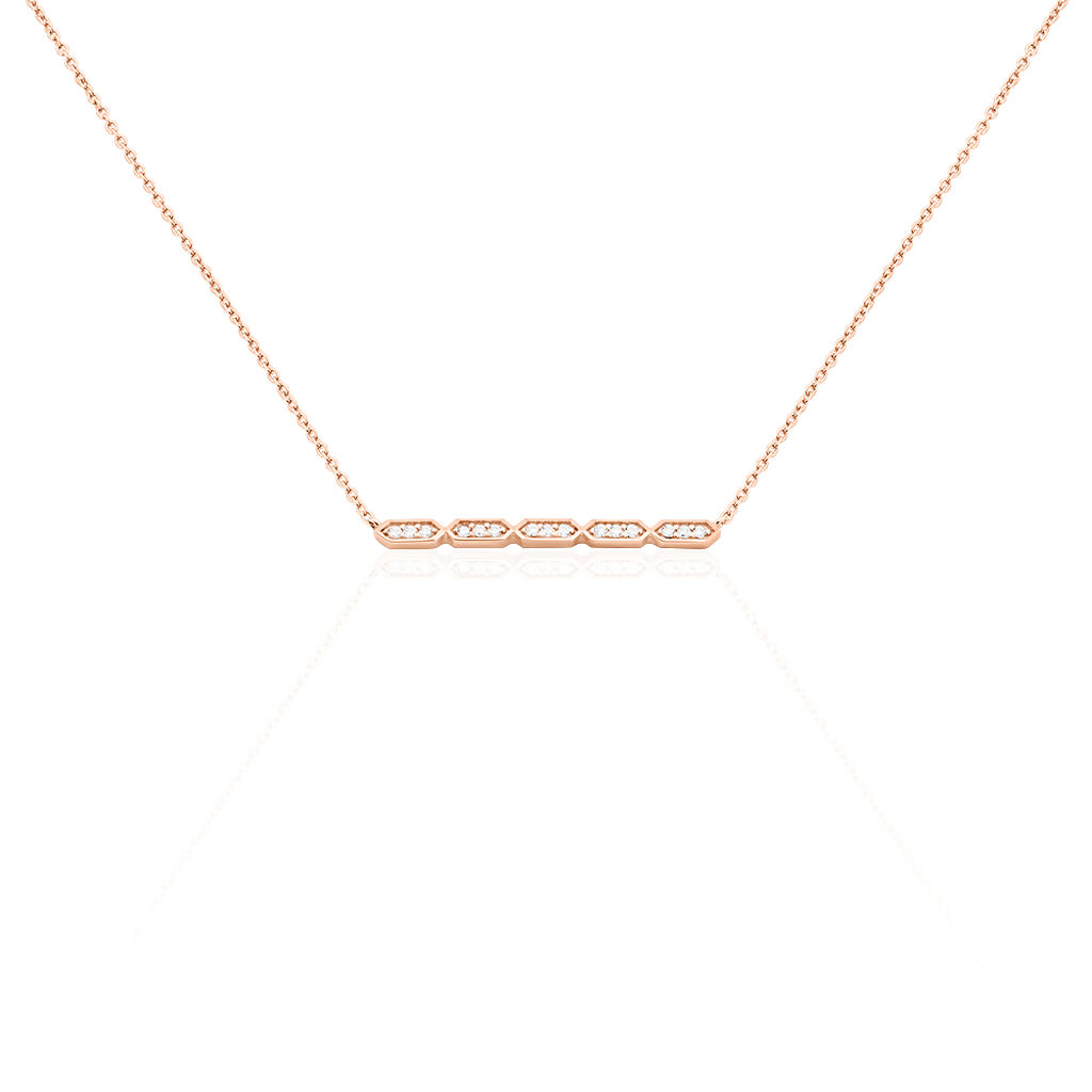 Collier Adali Argent Rose Oxyde De Zirconium - Colliers avec pierres Femme | Marc Orian