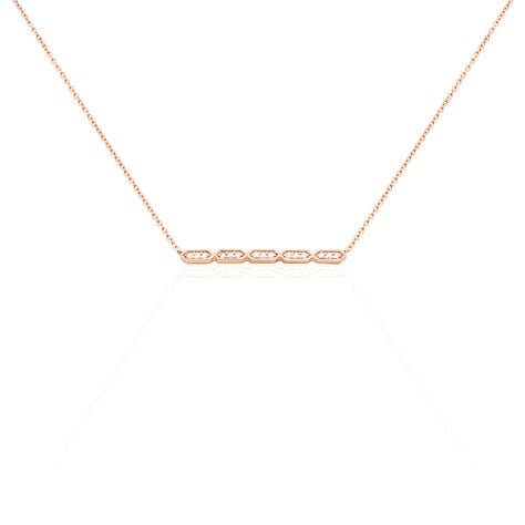 Collier Adali Argent Rose Oxyde De Zirconium - Colliers avec pierres Femme | Marc Orian