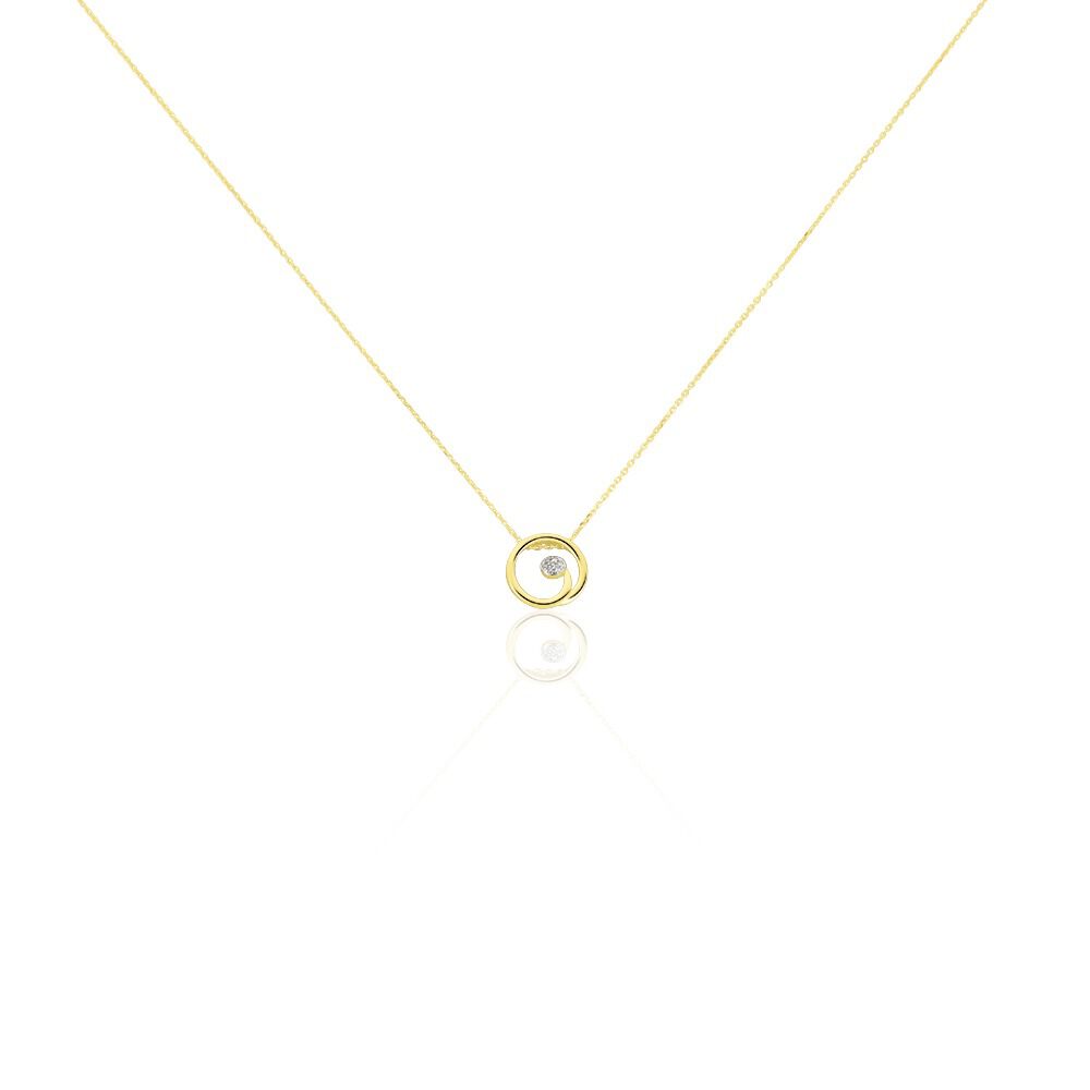 Collier Or Jaune Niola Diamant - Colliers avec pierres Femme | Marc Orian