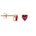 Boucles D'oreilles Kelvyn Argent Rose Oxyde - Puces Femme | Marc Orian