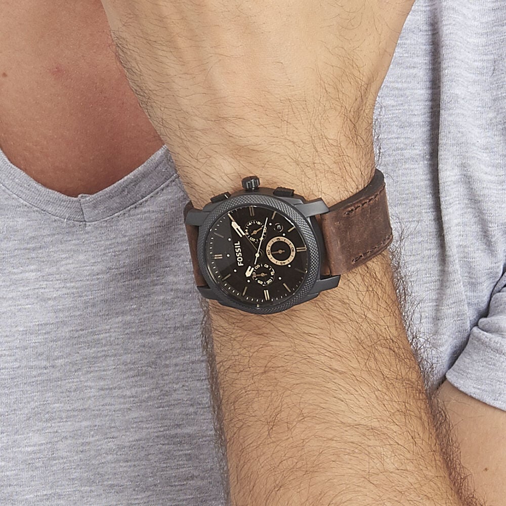 Montre Fossil Machine Marron - HIMHN1M0020 • Marc Orian | Bijouterie en  ligne