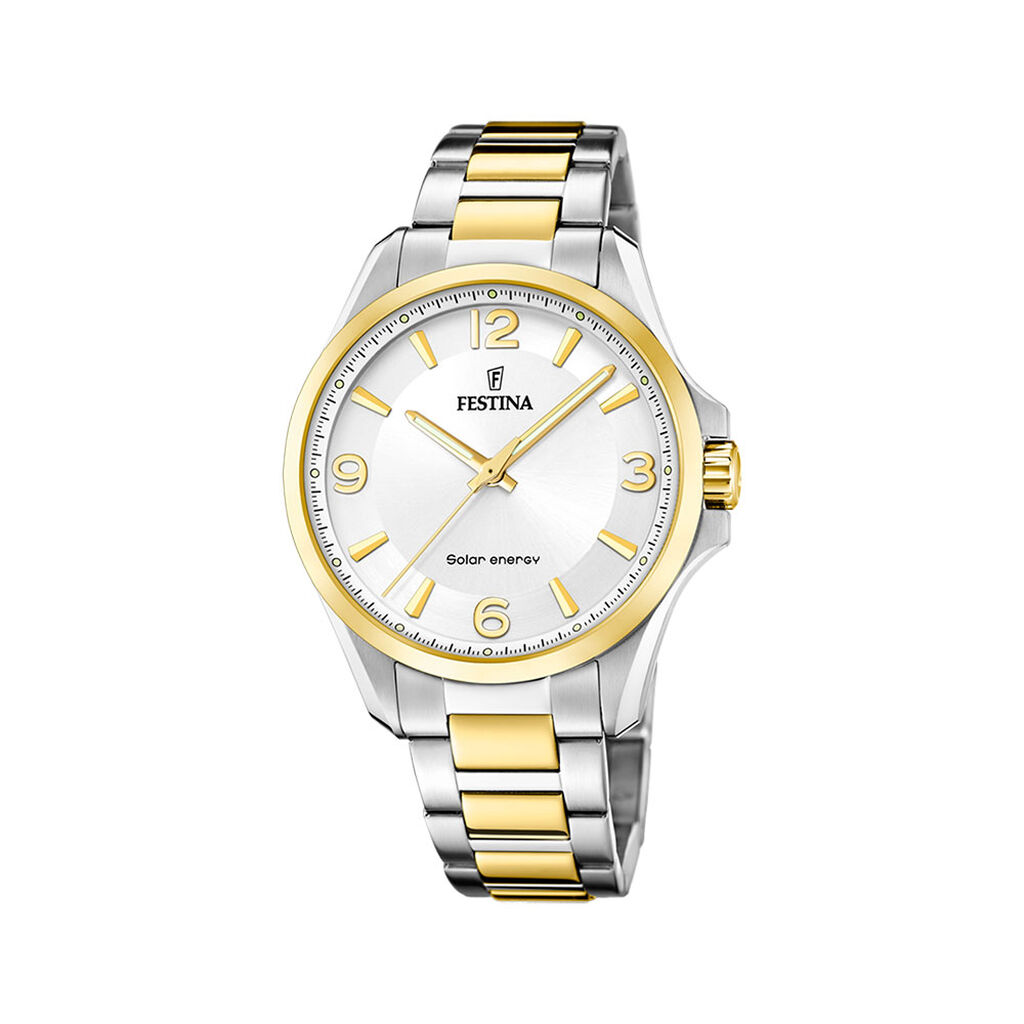 Montre Festina Solar Energy Argent&eacute; - Montres classiques Homme | Marc Orian