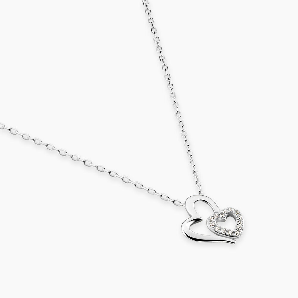 Collier Niagale Or Blanc Diamant - Colliers avec pierres Femme | Marc Orian