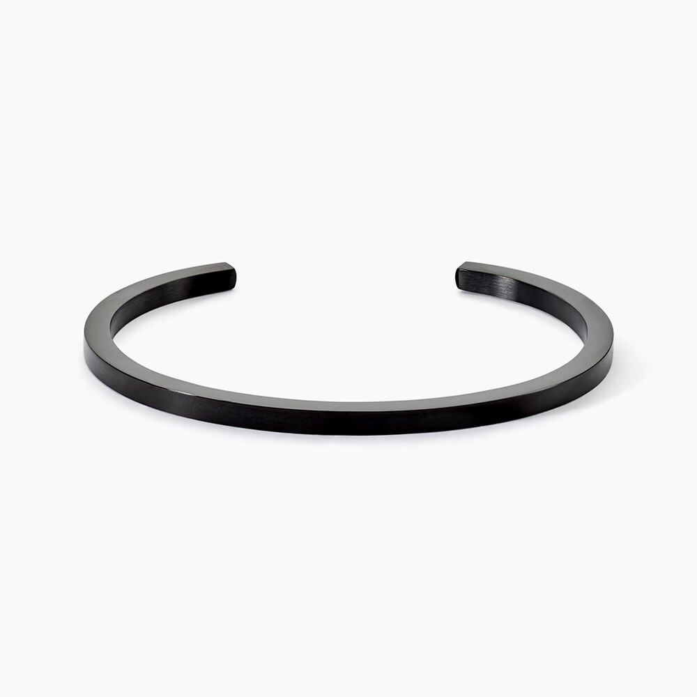 Jonc Jourdan Teno Acier Noir - Bracelets joncs Homme | Marc Orian