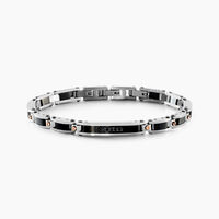 Bracelet Dax Acier Tricolore Oxyde De Zirconium