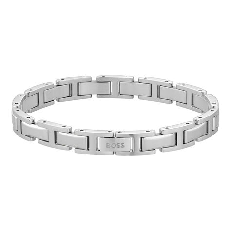 Bracelet Boss Nolan Acier Blanc - Bracelets cha&icirc;nes Homme | Marc Orian