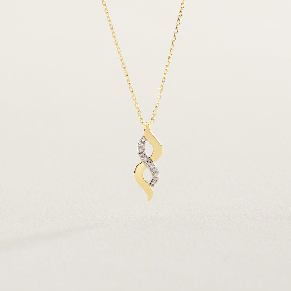 Collier Ilarione Or Jaune Diamant - Colliers avec pierres Femme | Marc Orian
