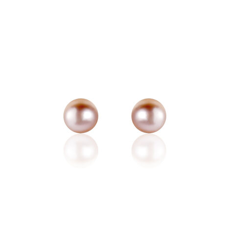 Boucles D'oreilles Puces Ursulina Or Jaune Perle De Culture - Boucles d'oreilles mariage Femme | Marc Orian