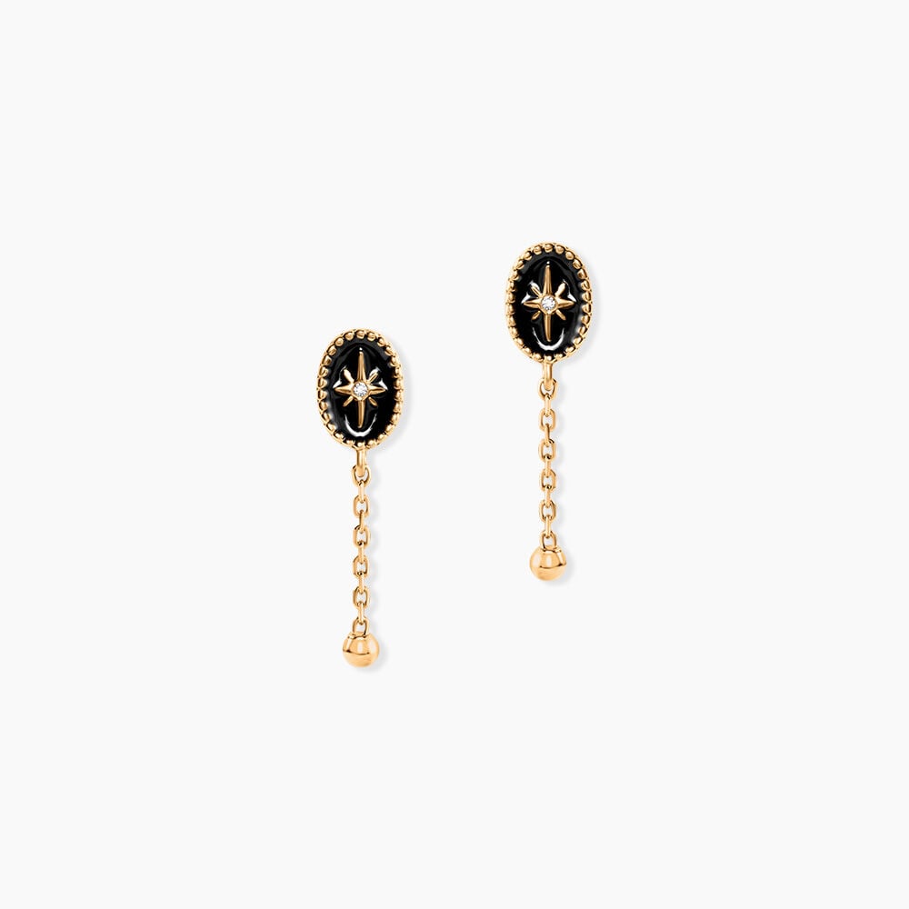 Boucles D'Oreilles Pendantes Alerya Plaqu&eacute; Or Jaune Oxyde De Zirconium - Pendantes Femme | Marc Orian