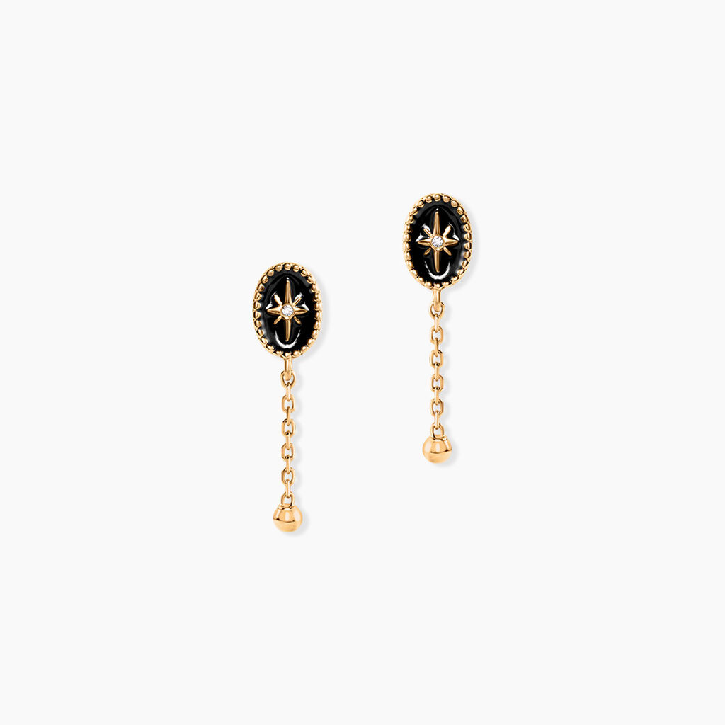 Boucles D'Oreilles Pendantes Alerya Plaqu&eacute; Or Jaune Oxyde De Zirconium - Pendantes Femme | Marc Orian
