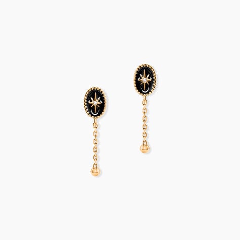 Boucles D'Oreilles Pendantes Alerya Plaqu&eacute; Or Jaune Oxyde De Zirconium - Pendantes Femme | Marc Orian