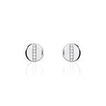 Boucles D'oreilles Puces Alexane Argent Blanc Oxyde De Zirconium - Puces Femme | Marc Orian