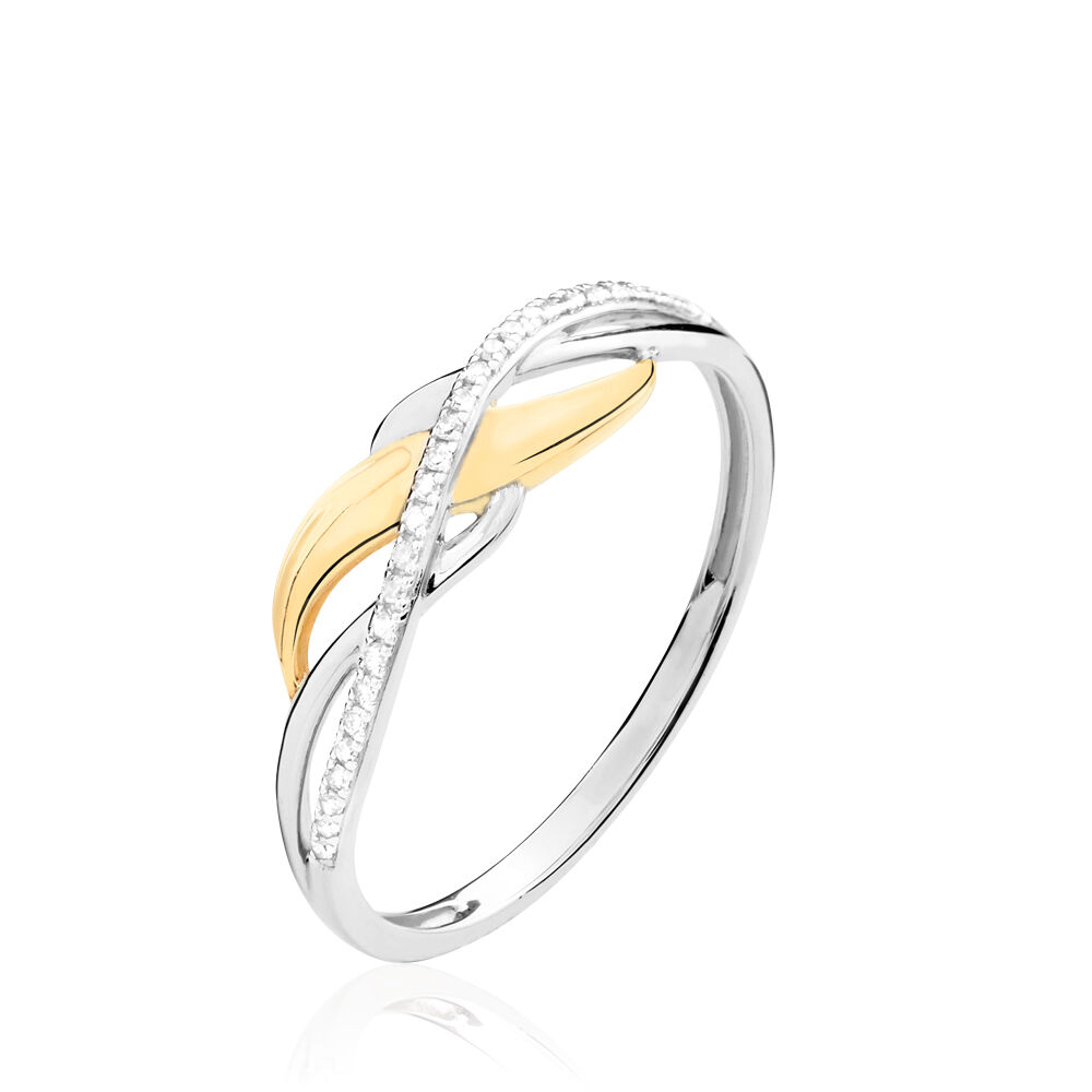 Bague Helene Or Bicolore Diamant - Bagues pierres précieuses Femme | Marc Orian