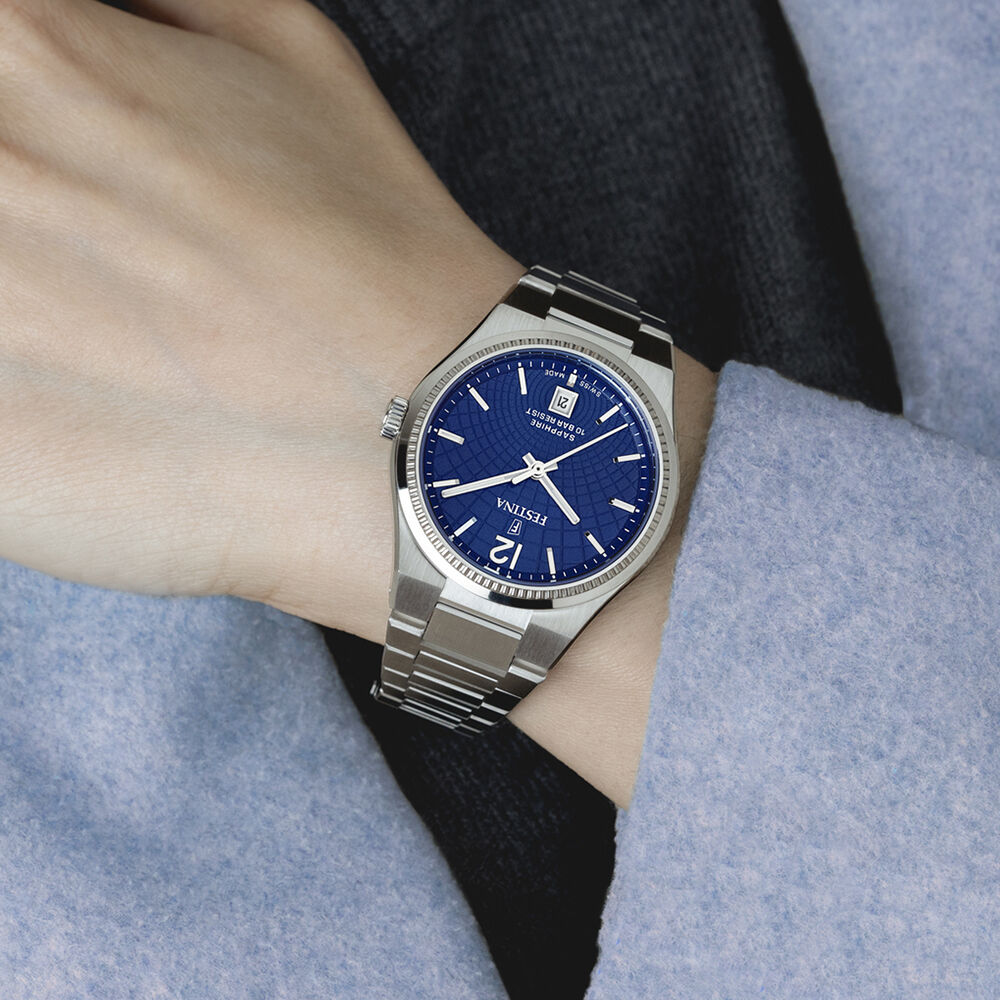 Montre Festina Swiss Made Bleu - Montres étanches Femme | Marc Orian