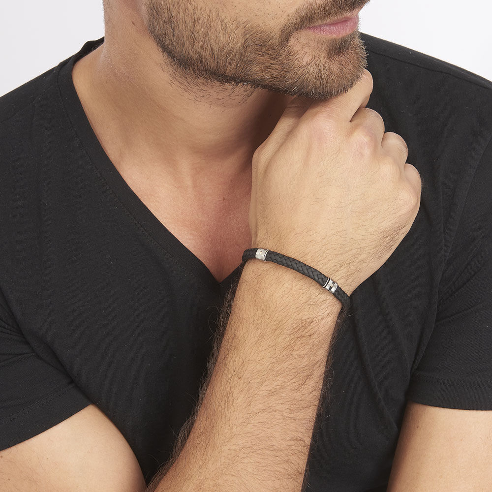 Bracelet Jourdan Acier Vis Or - Bracelets cha&icirc;nes Homme | Marc Orian