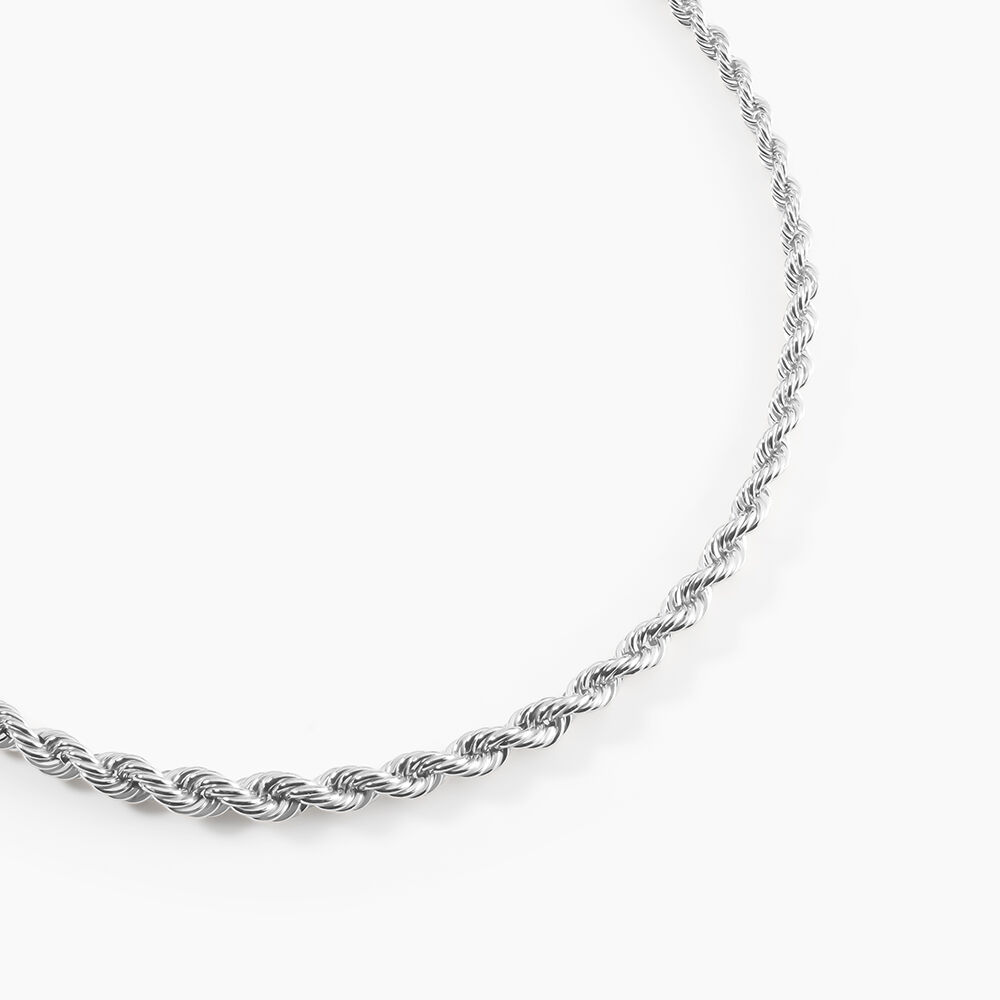 Chaine Jerry Maille Corde Or Blanc - Chaines Femme | Marc Orian