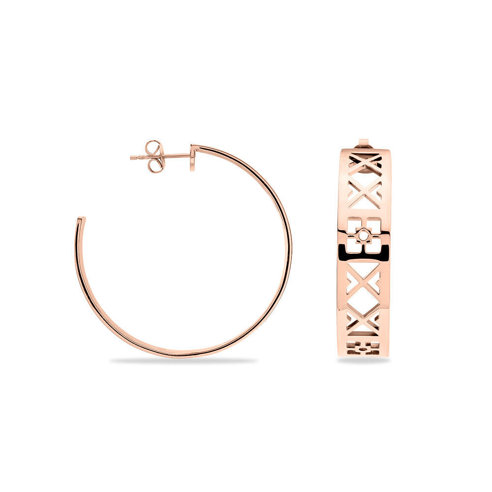 Créoles Airelle Acier Rose - Créoles Femme | Marc Orian
