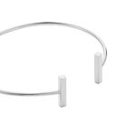 Bracelet Jonc Tullia Argent Blanc - Bracelets joncs Femme | Marc Orian