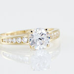 Bague Solitaire Or Jaune Oxyde De Zirconium - Solitaires Femme | Marc Orian
