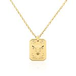 Collier Phebus Him Acier Jaune - Colliers fantaisie Homme | Marc Orian