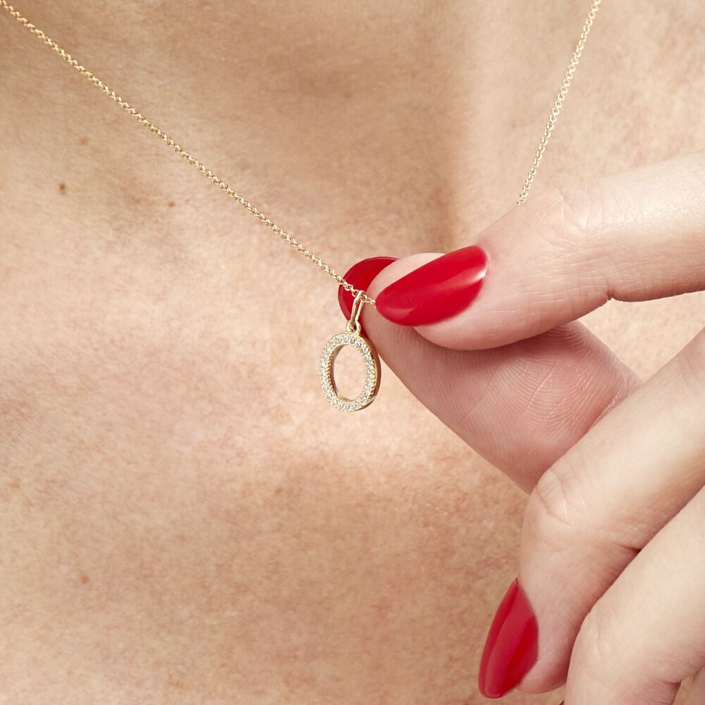 Pendentif Lettre O Or Jaune Oxyde - Pendentifs Famille | Marc Orian