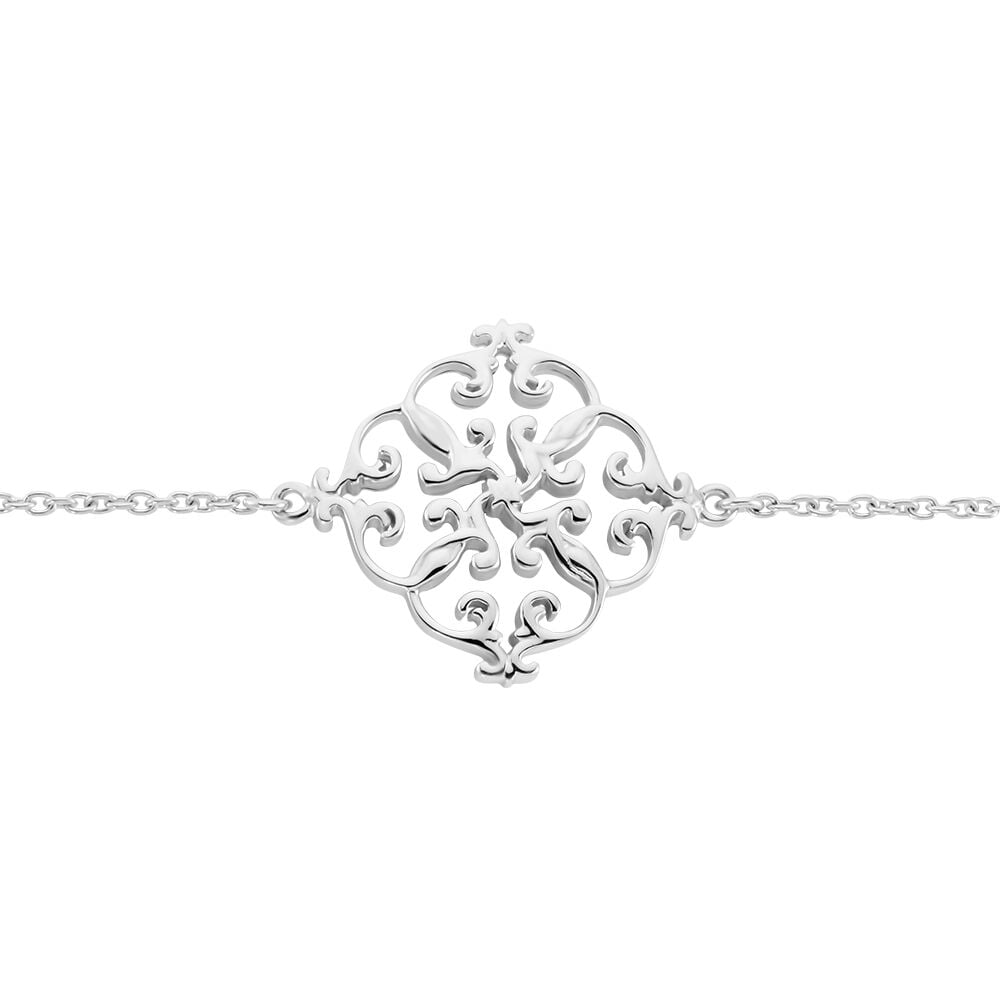 Bracelet Raelene Argent Blanc - Bracelets chaînes Femme | Marc Orian