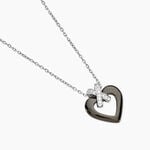 Collier Nolwen Argent Blanc C&eacute;ramique Et Oxyde De Zirconium - Colliers avec pierres Femme | Marc Orian