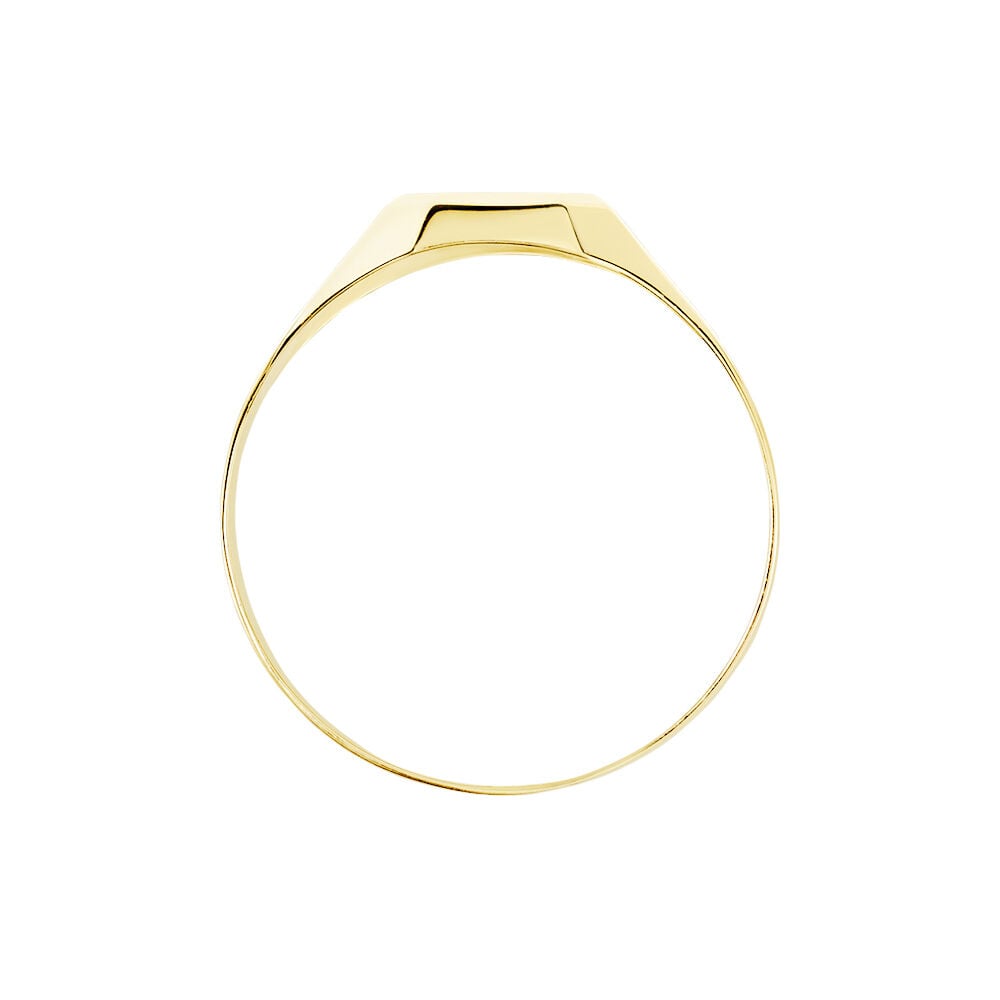 Chevali&egrave;re Malcolm Carree Or Jaune Oxyde De Zirconium - Bijoux personnalis&eacute;s Homme | Marc Orian