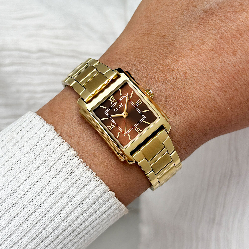 Montre Cluse Angl&eacute;e Marron - Montres &eacute;tanches Femme | Marc Orian