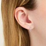 Boucles D'oreilles Puces Samy Or Blanc Diamant - Puces Femme | Marc Orian