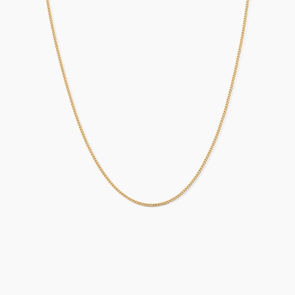 Chaîne Ixia Maille Gourmette Diamantee Or Jaune - Chaines Famille | Marc Orian