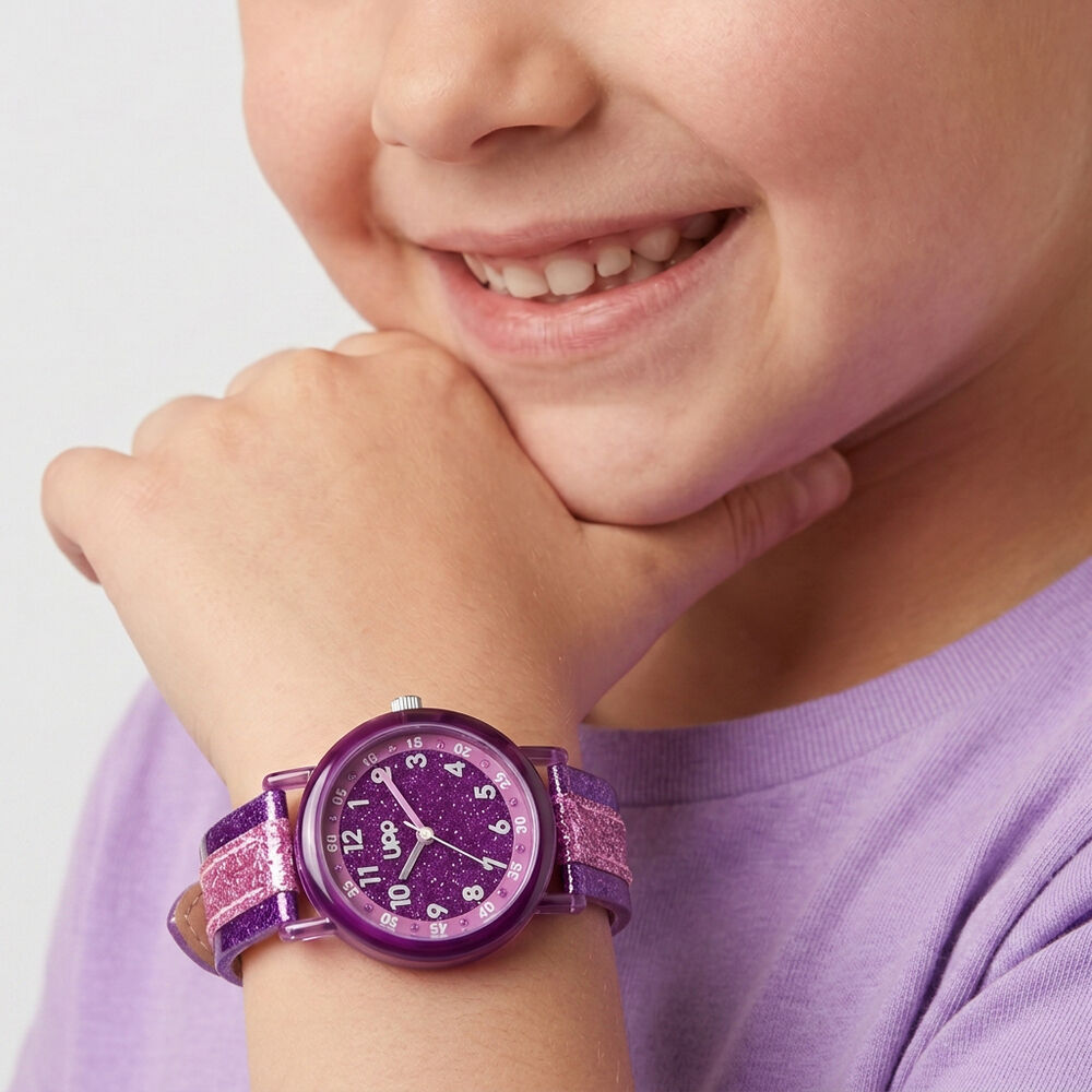 Montre Upp Tikky Blossom Violet - Montres &eacute;tanches Enfant | Marc Orian