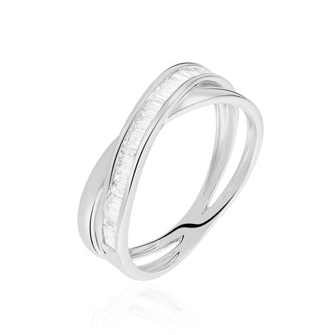 Bague Anelyse Or Blanc Oxyde De Zirconium - Bagues avec pierre Femme | Marc Orian