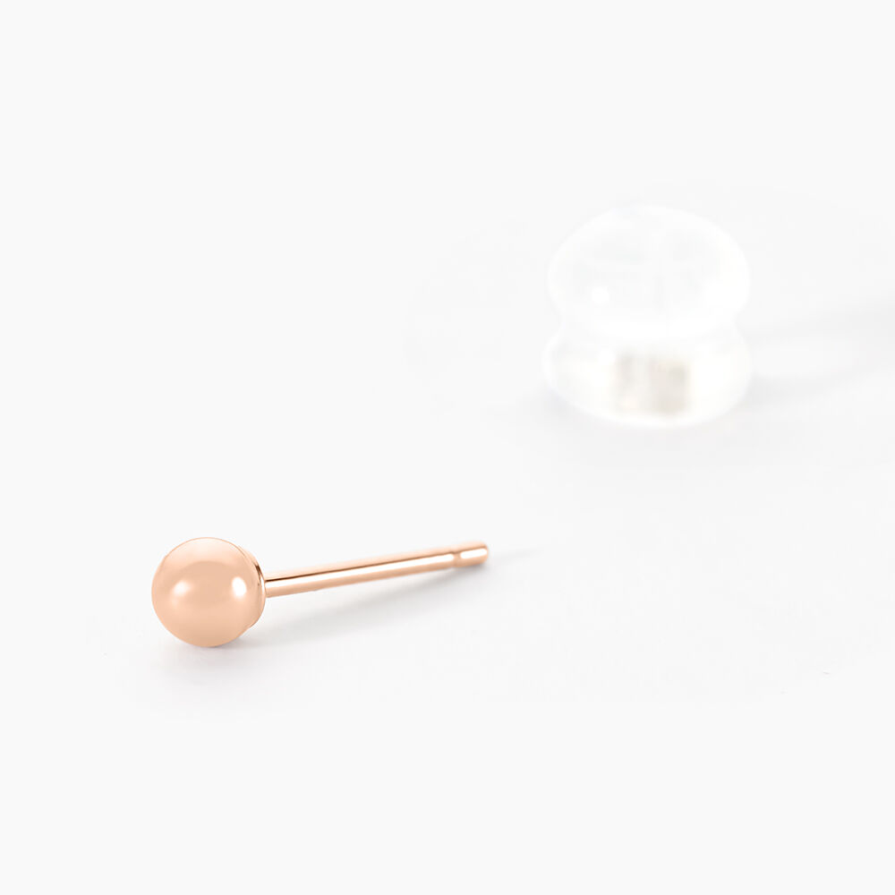Boucles D'oreilles Puces Or Rose Fidelia - Puces Femme | Marc Orian