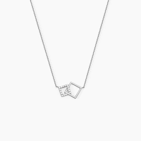 Collier Manoela Argent Blanc Oxyde De Zirconium - Colliers avec pierres Femme | Marc Orian