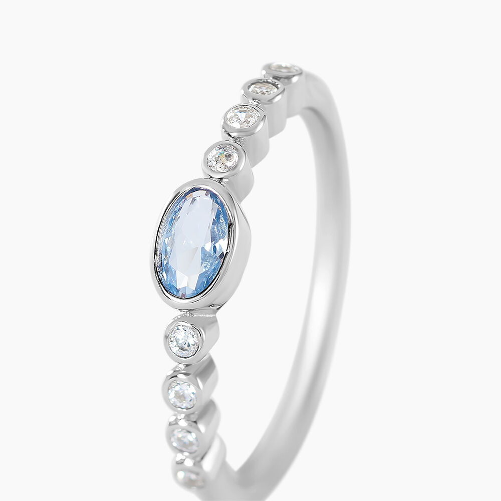 Bague Mayfair Argent Blanc Oxyde De Zirconium - Bijoux fantaisie Femme | Marc Orian