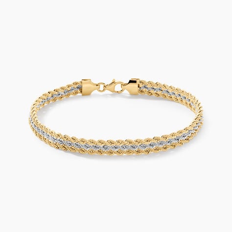 Bracelet Jerry 3 Or Bicolore - Bracelets mailles Femme | Marc Orian