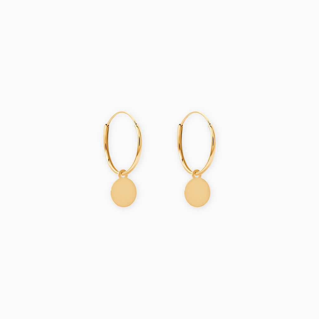 Cr&eacute;oles Belita Or Jaune - Boucles d'oreilles pampille Femme | Marc Orian