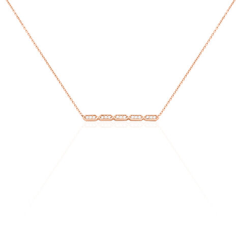 Collier Adali Argent Rose Oxyde De Zirconium - Colliers avec pierres Femme | Marc Orian