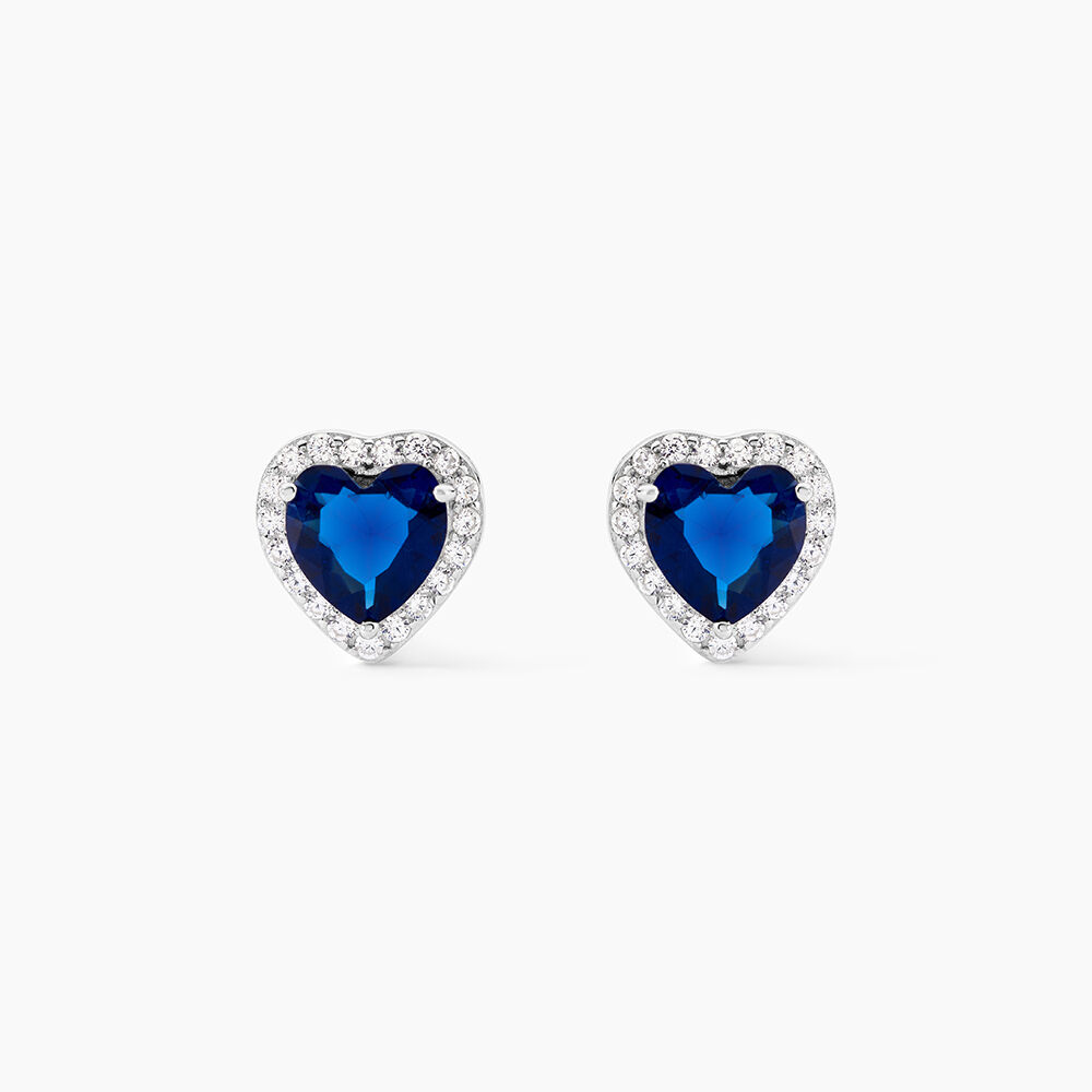 Boucles D'oreilles Puces Argent Blanc Sphinx Pierre - Puces Femme | Marc Orian