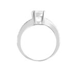 Bague Solitaire Maelane Argent Blanc Oxyde De Zirconium - Bijoux fantaisie Femme | Marc Orian