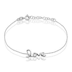 Bracelet Lydie Argent Blanc - Bracelets chaînes Femme | Marc Orian