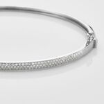 Bracelet Jonc Or Blanc Stasya Diamants - Bracelets joncs Femme | Marc Orian