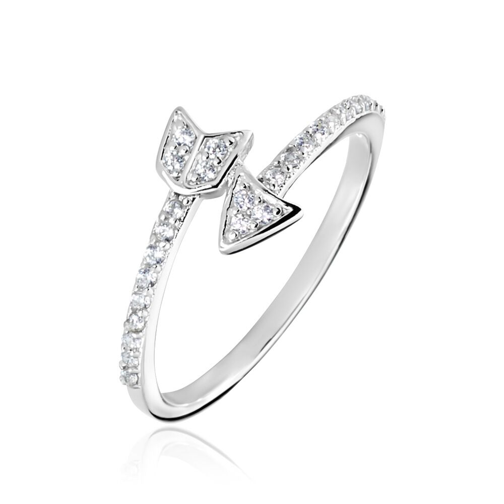 Bague Argent Blanc Caolan Oxydes De Zirconium - Bijoux fantaisie Femme | Marc Orian