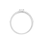 Bague April Or Blanc Oxyde De Zirconium - Solitaires Femme | Marc Orian