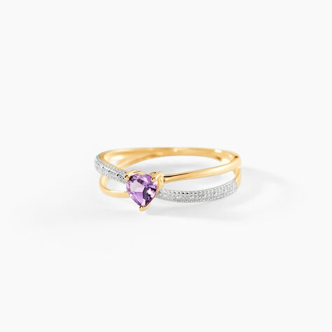 Bague Rory Or Jaune Amethyste - Bagues pierres fines Femme | Marc Orian