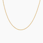 Chaine Igoa Maille Forcat Diamantee Argent Dor&eacute; A L'Or 750/1000 - Chaines Unisex | Marc Orian