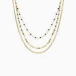 Collier Amala Acier Jaune Verre - Colliers avec pierres Femme | Marc Orian